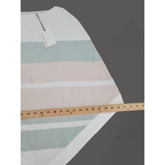 Barefoot Dreams Ocean Breeze Poncho OS Multi Stripe Pink CozyChic Ultra Lite NEW - Picture 4 of 9
